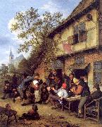 Merrymaking Outside an Inn